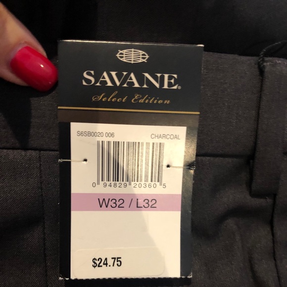 Savane Men’s Dress Pant - 32x32 NWT - Picture 3 of 5